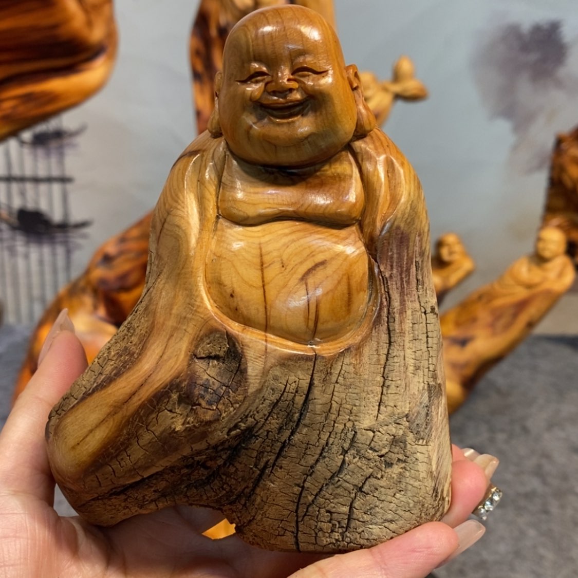 【闪购商品】柏木（崖柏）根雕木雕工艺品摆件创意，满十送一手把件