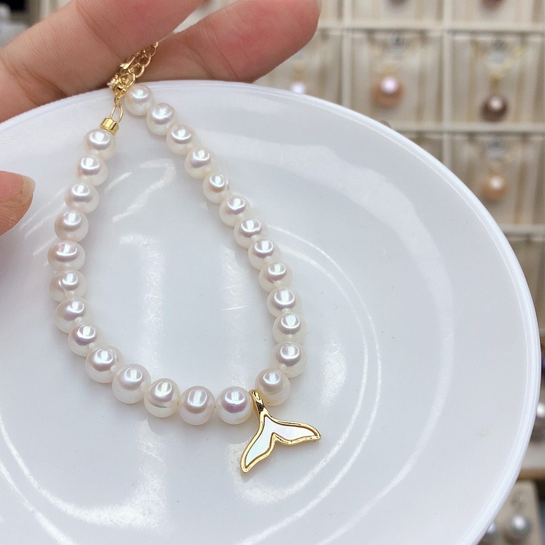 淡水珍珠颈饰合金