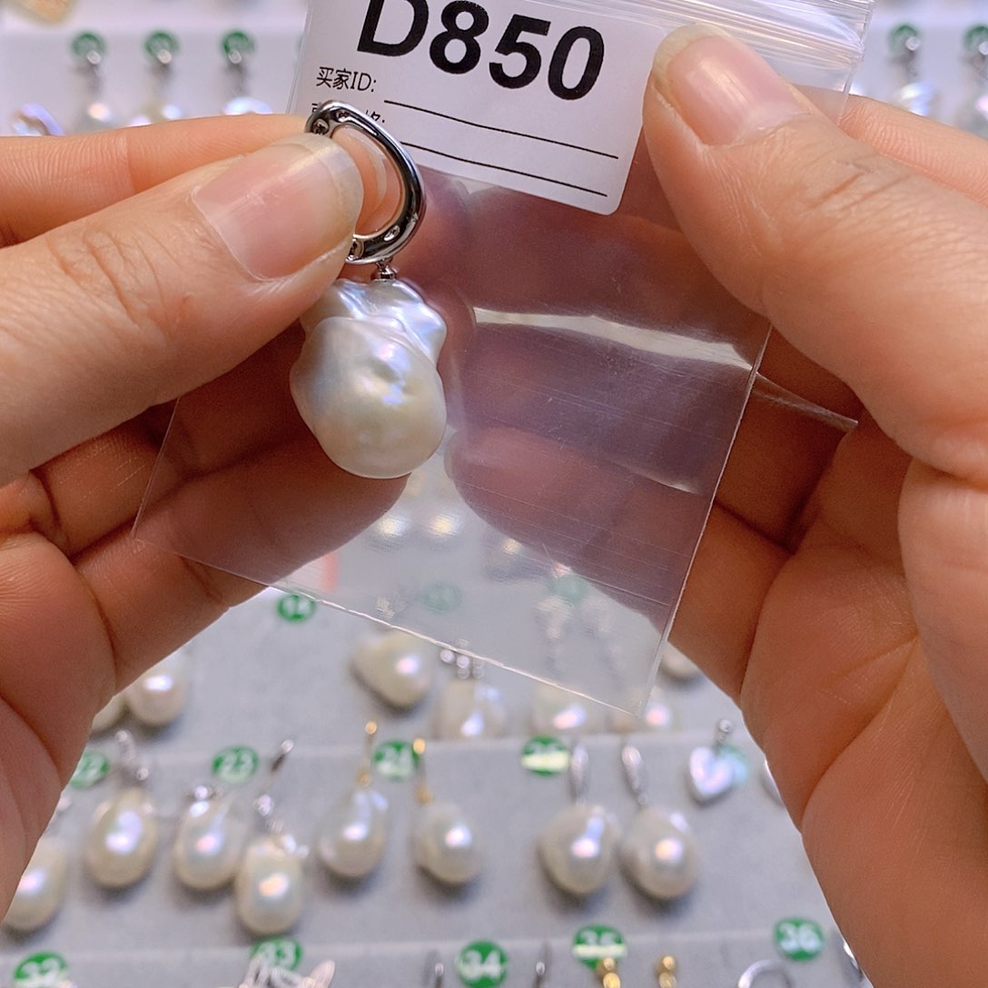 淡水珍珠耳饰银S925镶嵌