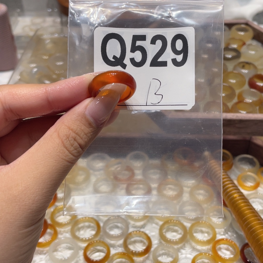 玛瑙/玉髓未镶嵌戒指529