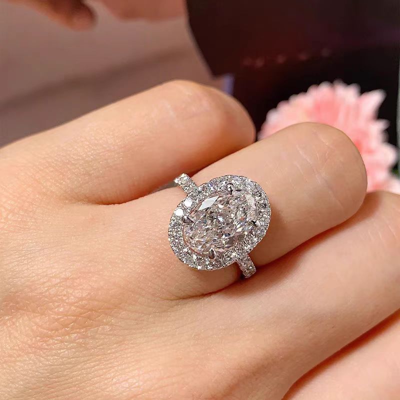 【ZHSM】2.0CT微镶鸽子蛋女戒