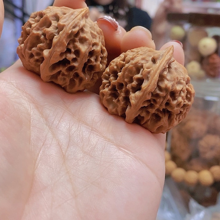 【闪购商品】文玩核桃把件37蓟县元宝蜡皮