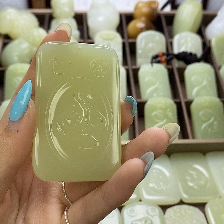 昆仑石双面守护蛇