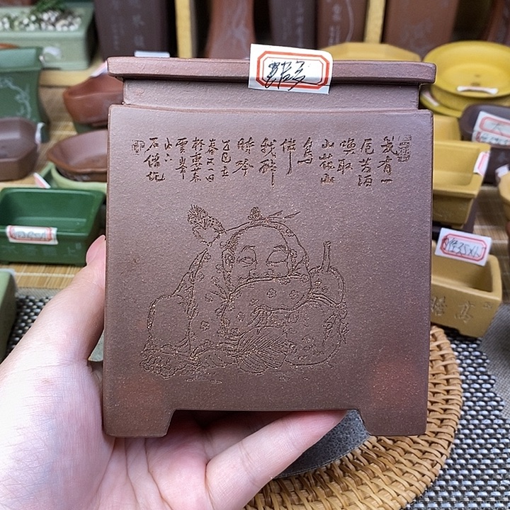 琉璃手工艺品宜兴紫砂精品花盆