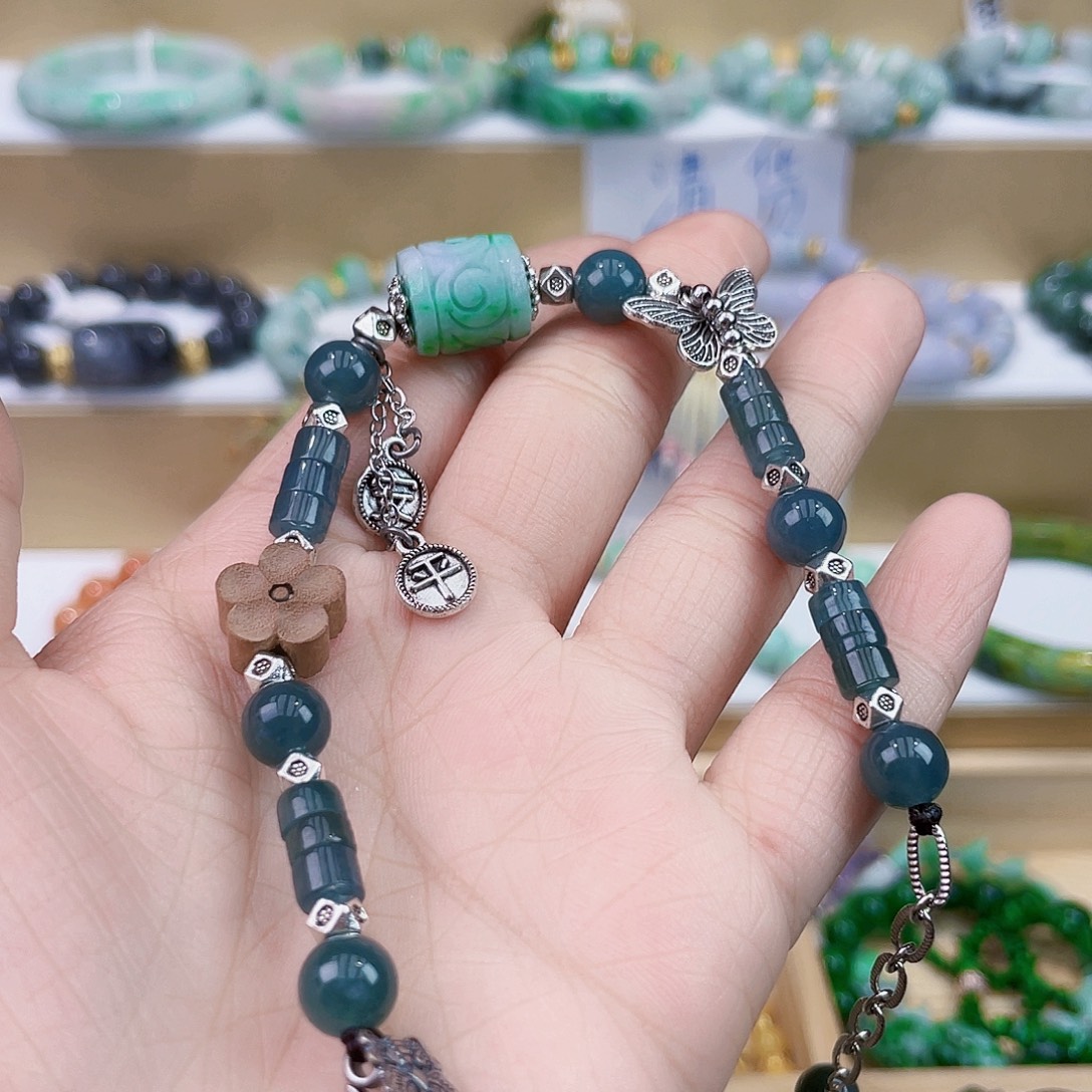 翡翠未镶嵌手链手链