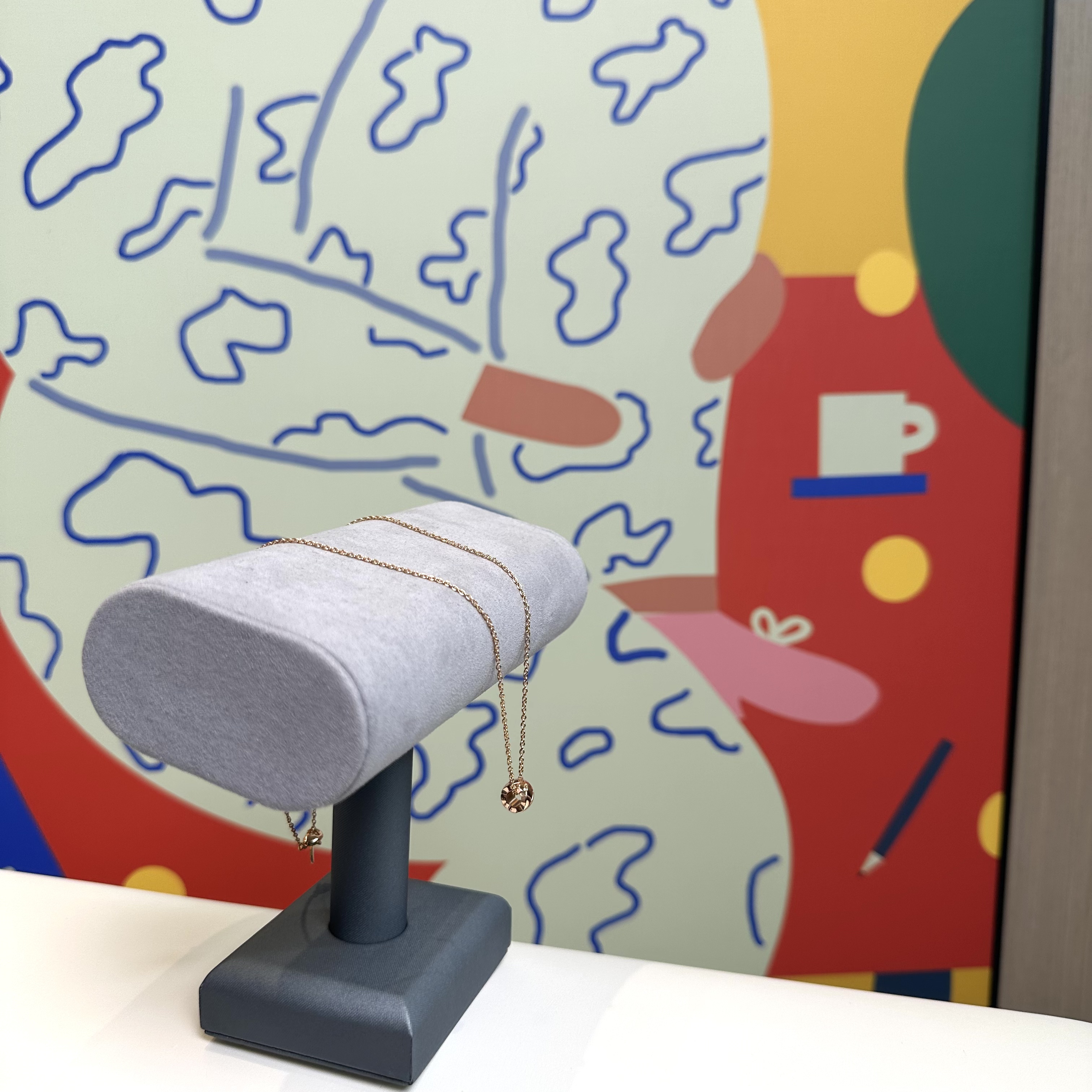 合金项链 时尚气质【小菱格项链】