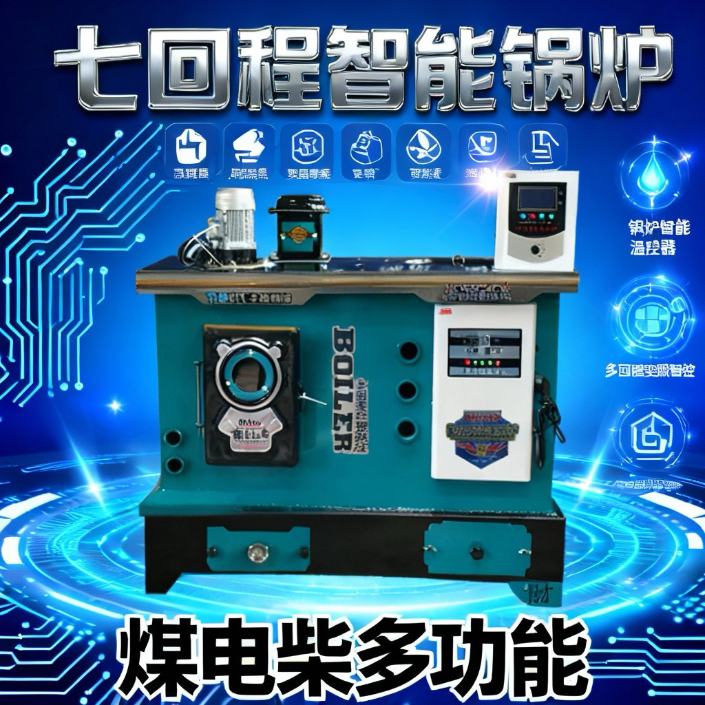 新型数控反烧节能取暖炉农村家用煤电柴通用