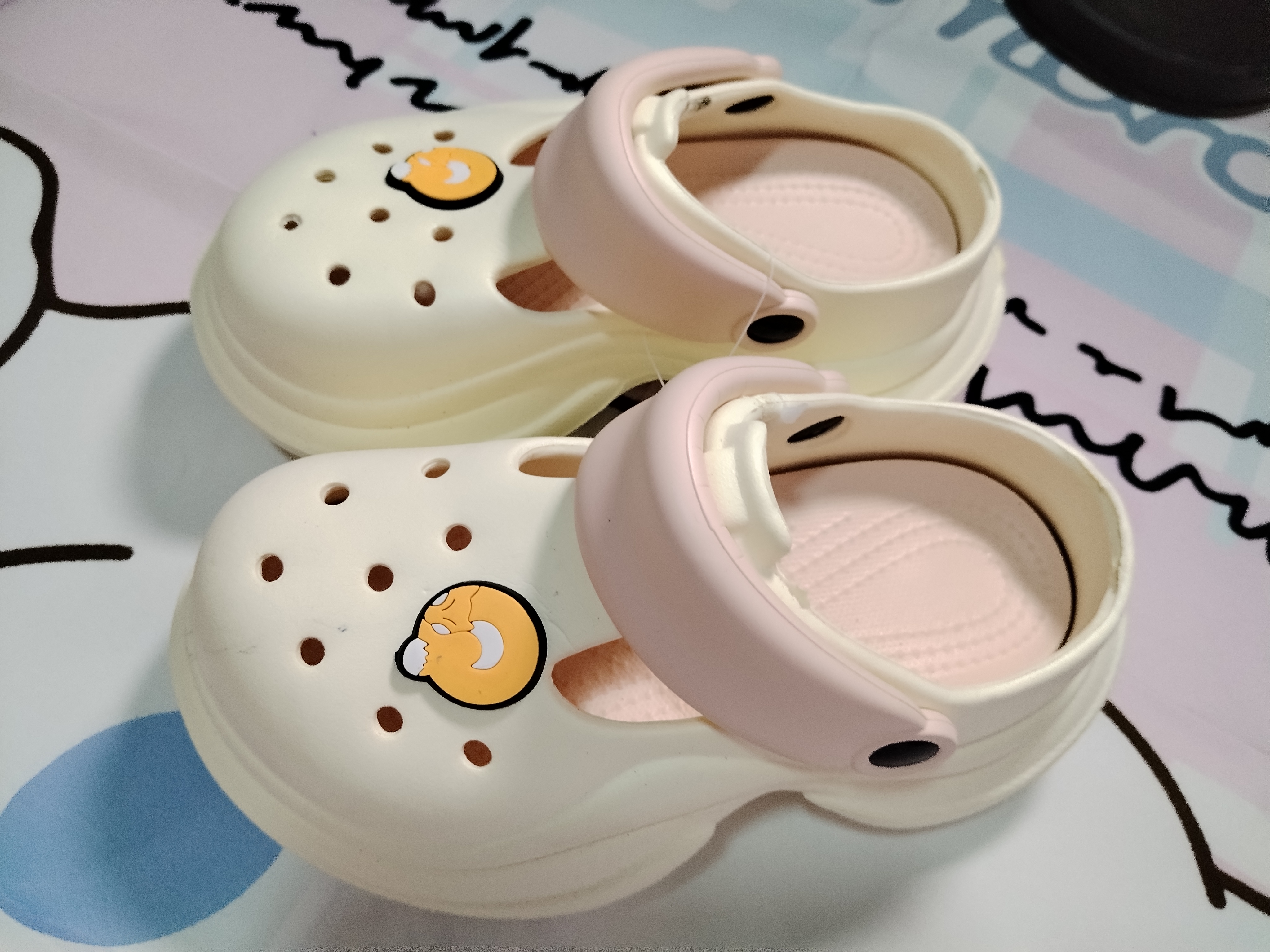 夏季外穿厚底防滑透气包头洞洞鞋