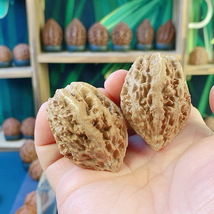 文玩核桃吊坠赤龙