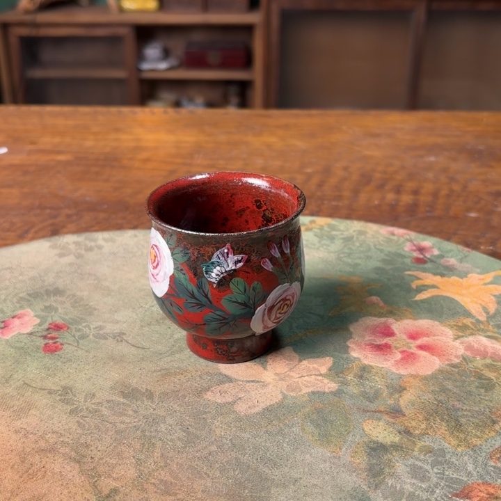 柴烧纯手工手绘陶瓷