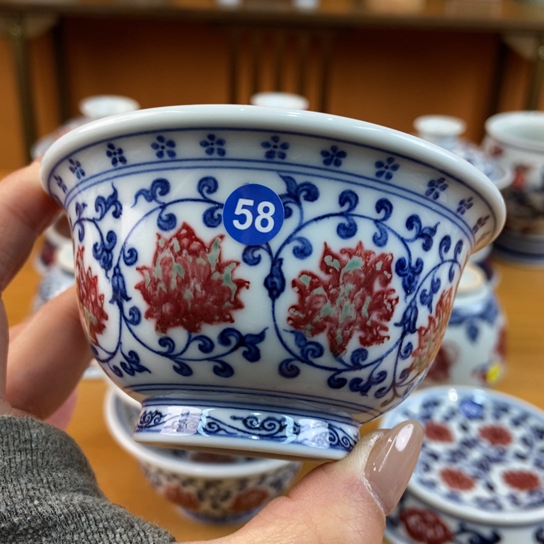 手绘现代茶具非古董