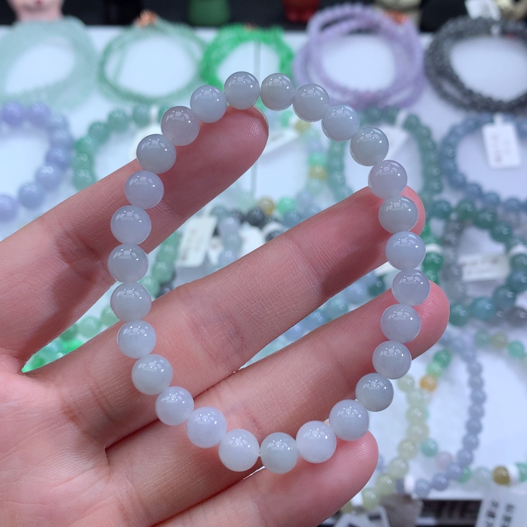 翡翠手链未镶嵌天然