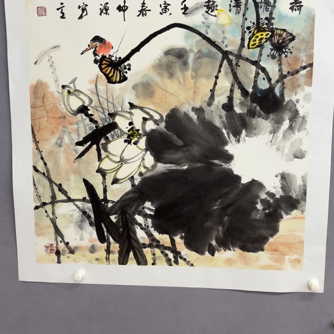 国画艺术家真人手绘