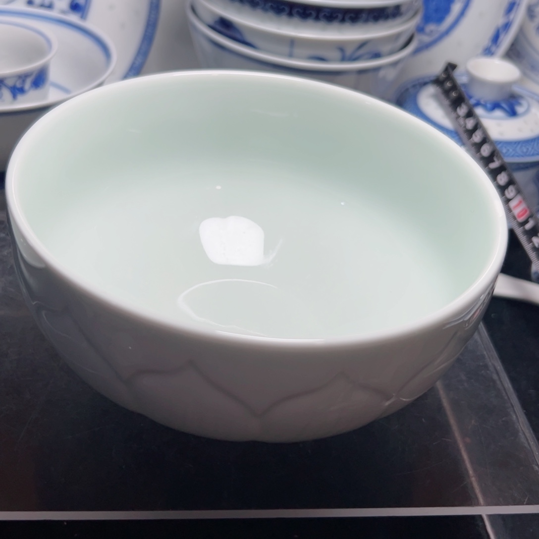 碗6寸雕刻荷花面碗