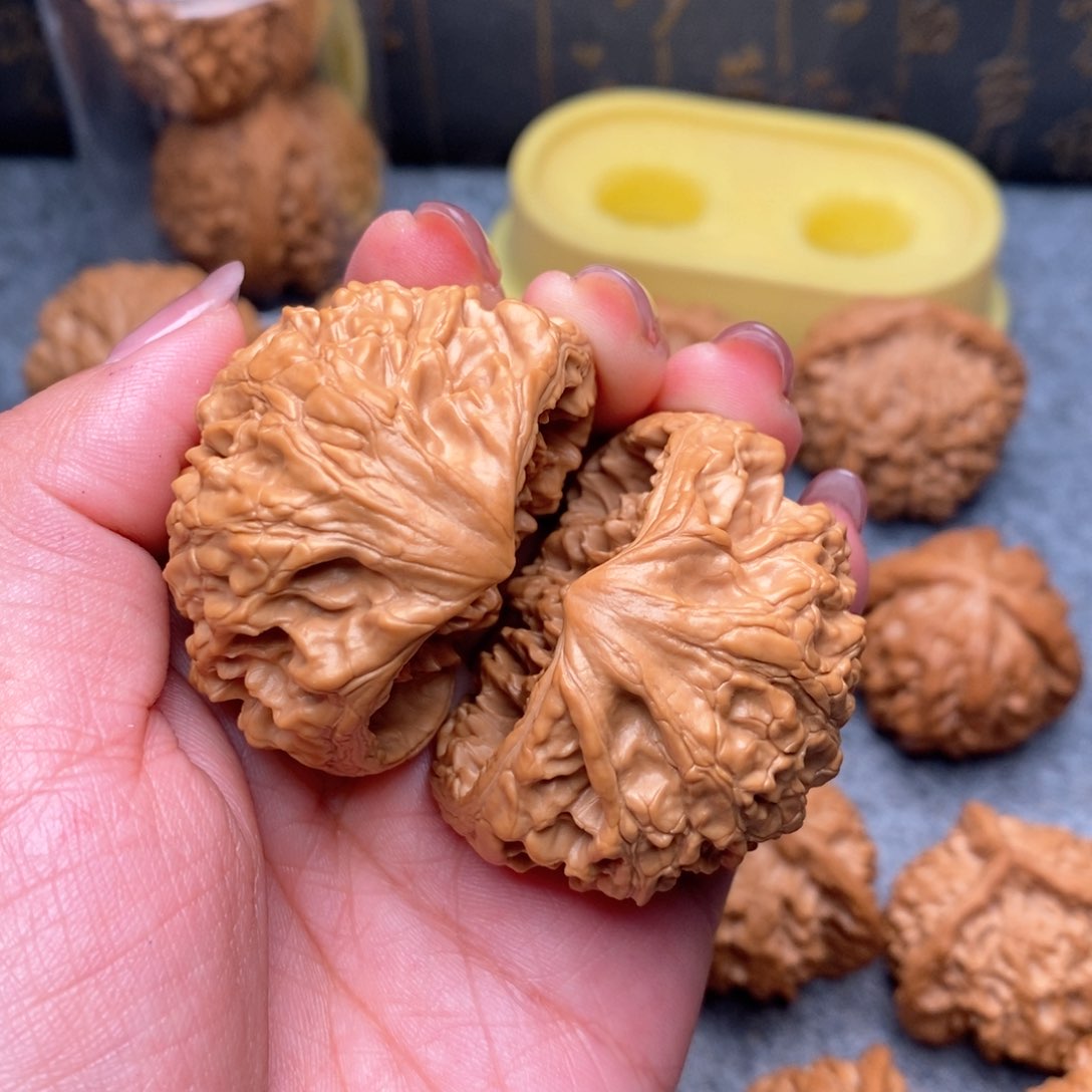 文玩核桃把件可*丶聚宝盆46全