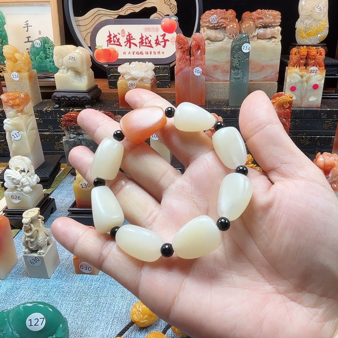 印石寿山石手串福利8