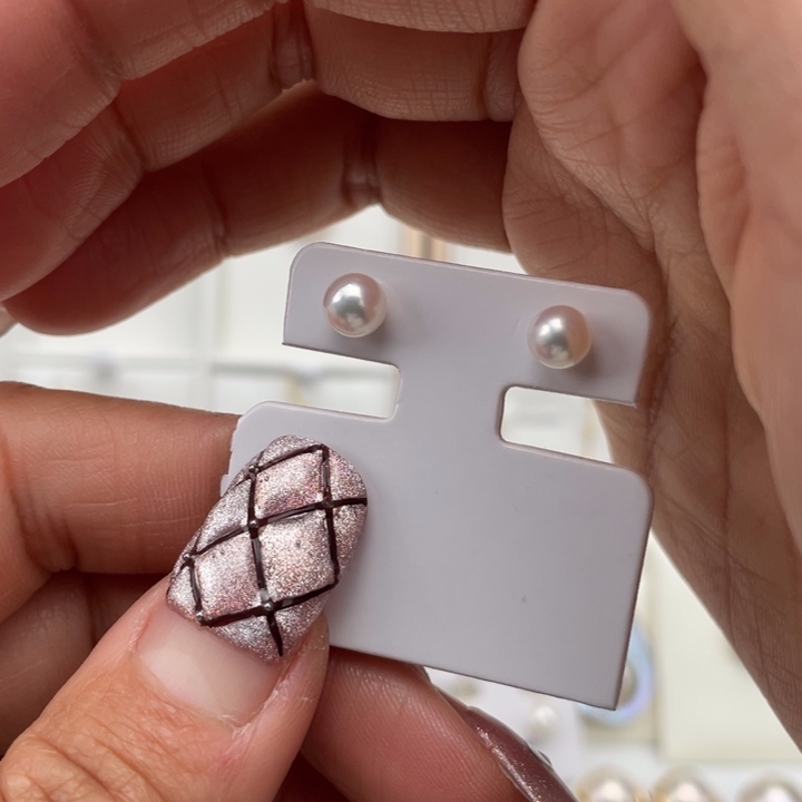 海水珍珠耳饰18K金镶嵌