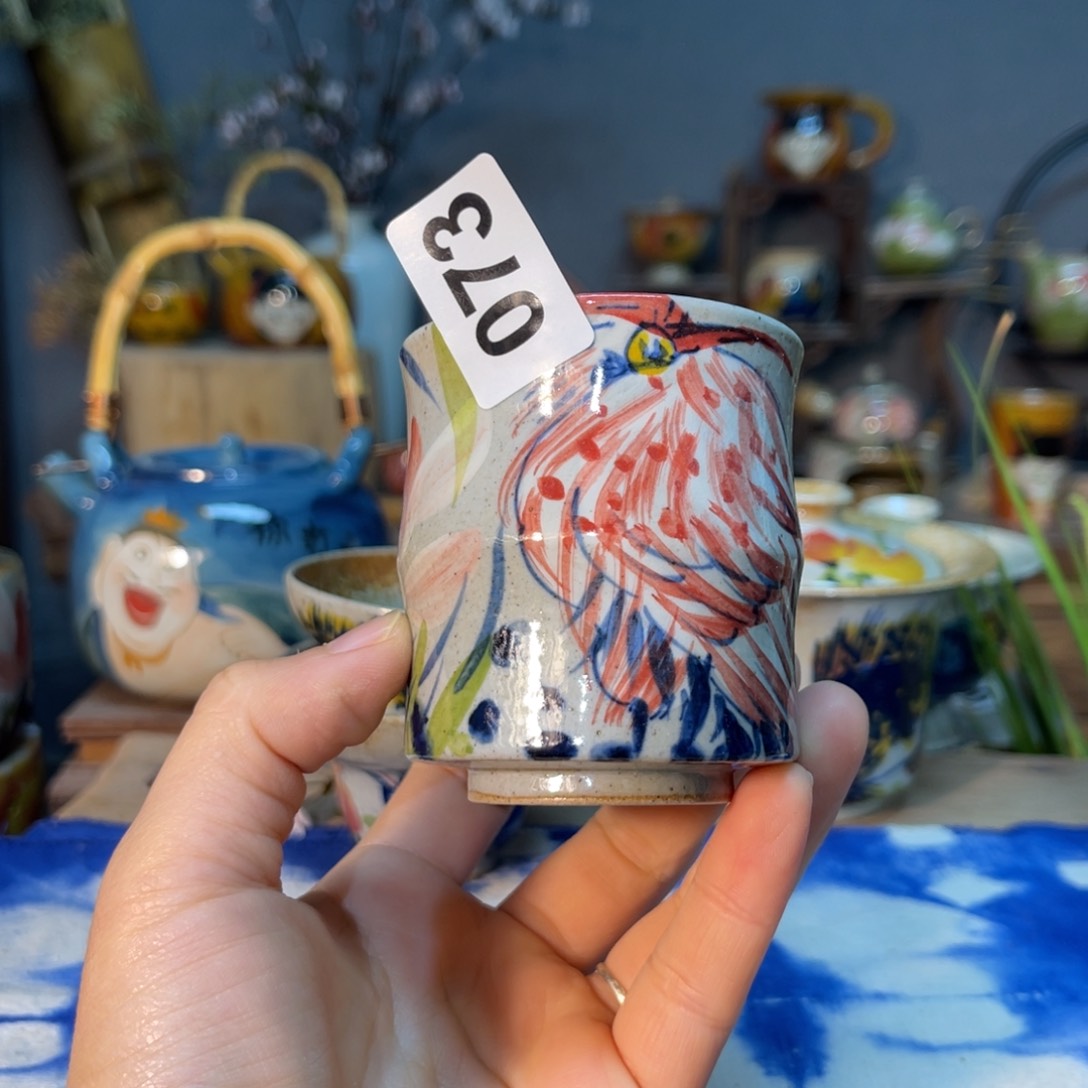 杯素浅陶瓷手工手绘