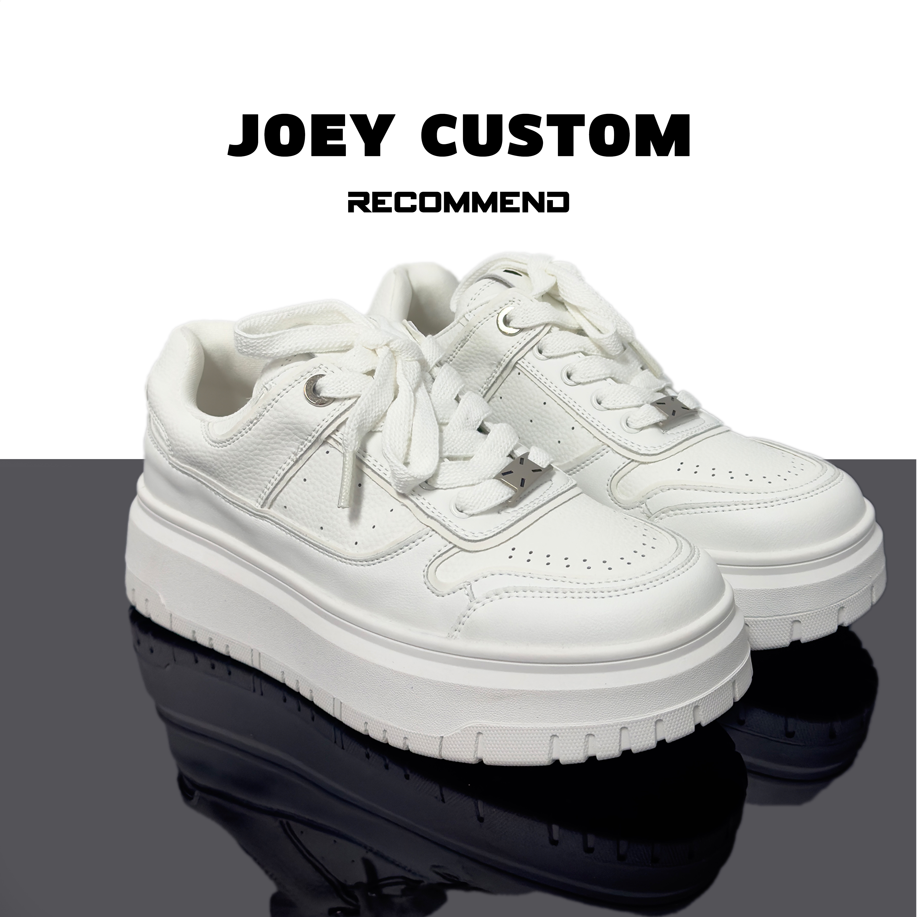 JOEY | 早春ins学院风厚底小白鞋女款轻便潮款潮鞋 606-1