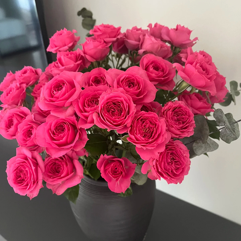 【苏菲宝贝】多头玫瑰泡泡鲜花花束云南昆明基地直发速递同城水养花