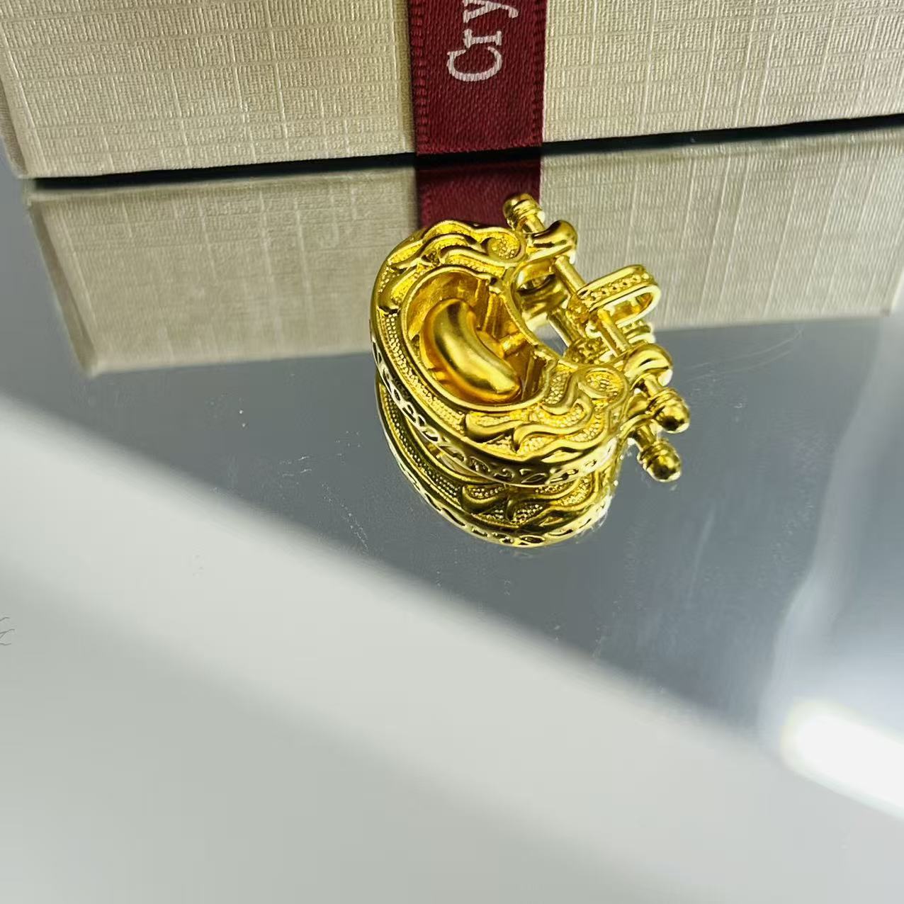 足金999锁福金元宝黄金首饰配件DP2790-01410