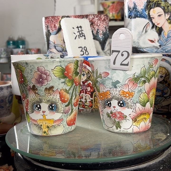 景德镇手绘花盆性价比超高