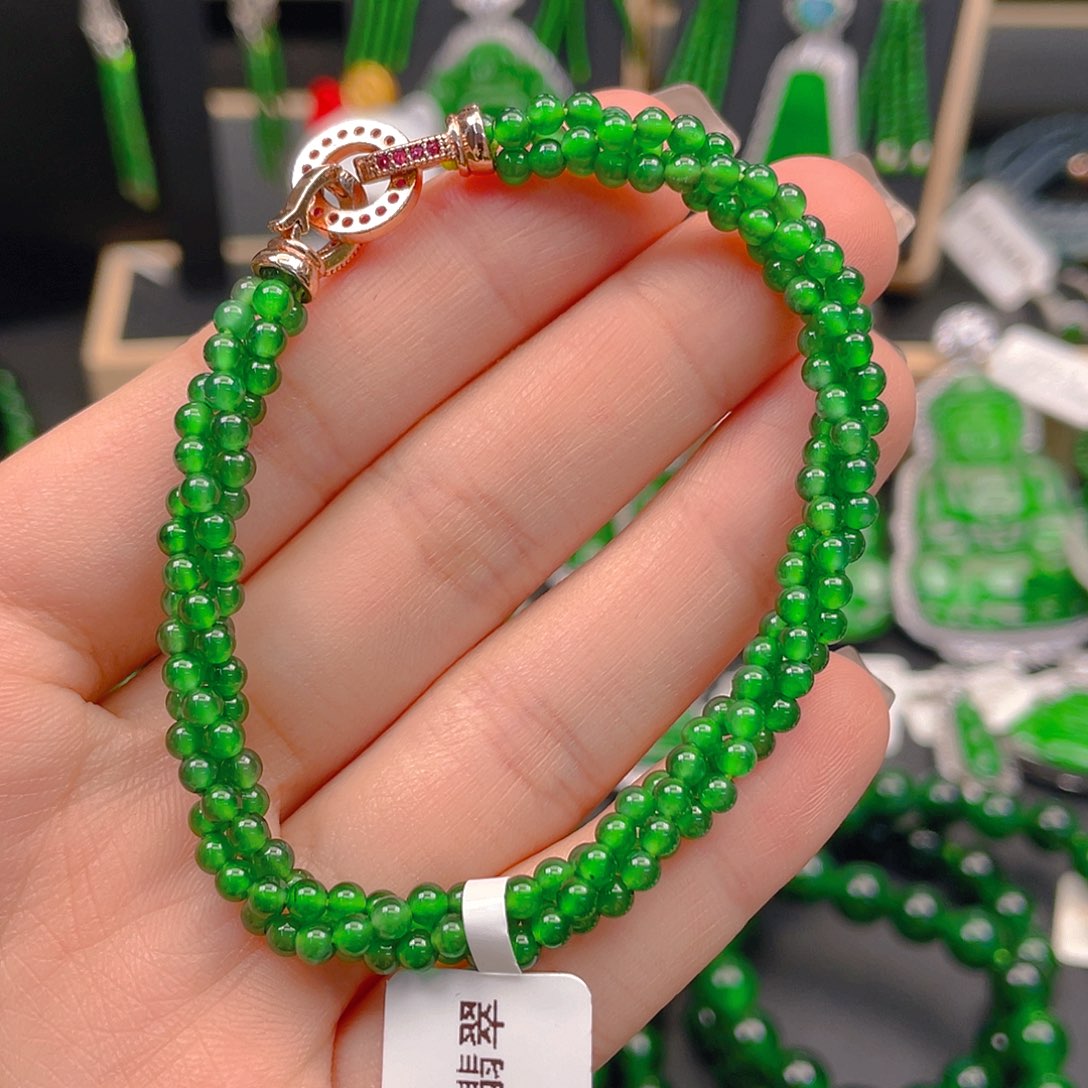 翡翠未镶嵌颈饰手链卡3