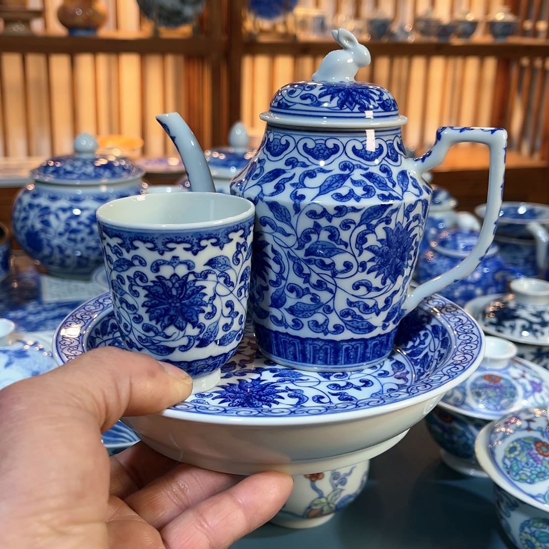 錡镇堂手工手绘三件