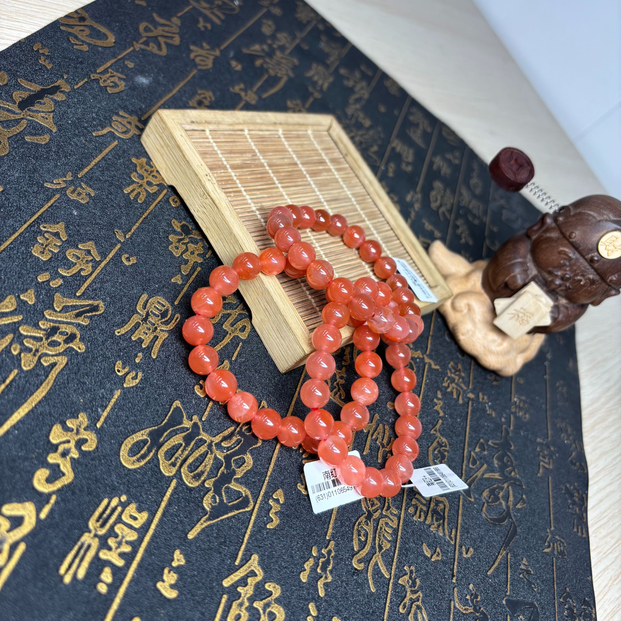 【奶爸珠宝】631 南红手串17cm左右多样性发其一