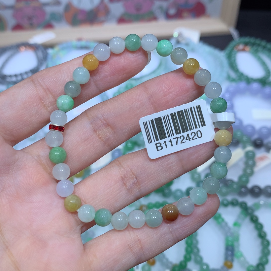 翡翠未镶嵌手链天然