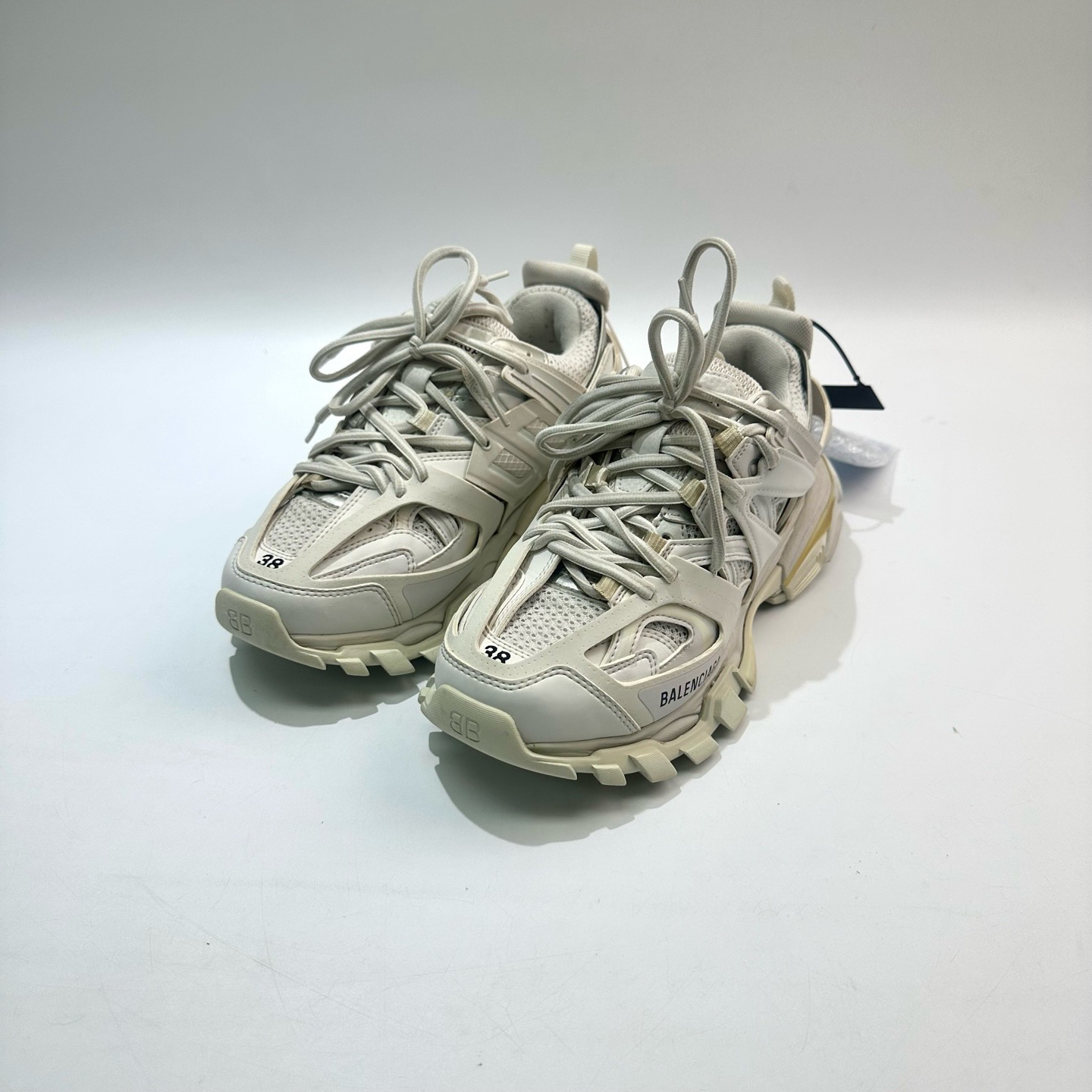99新 Balenciaga/巴黎世家 38码 白色Track1.0老爹鞋 SY0895