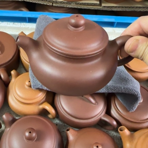 紫砂茶壶底槽清料180cc