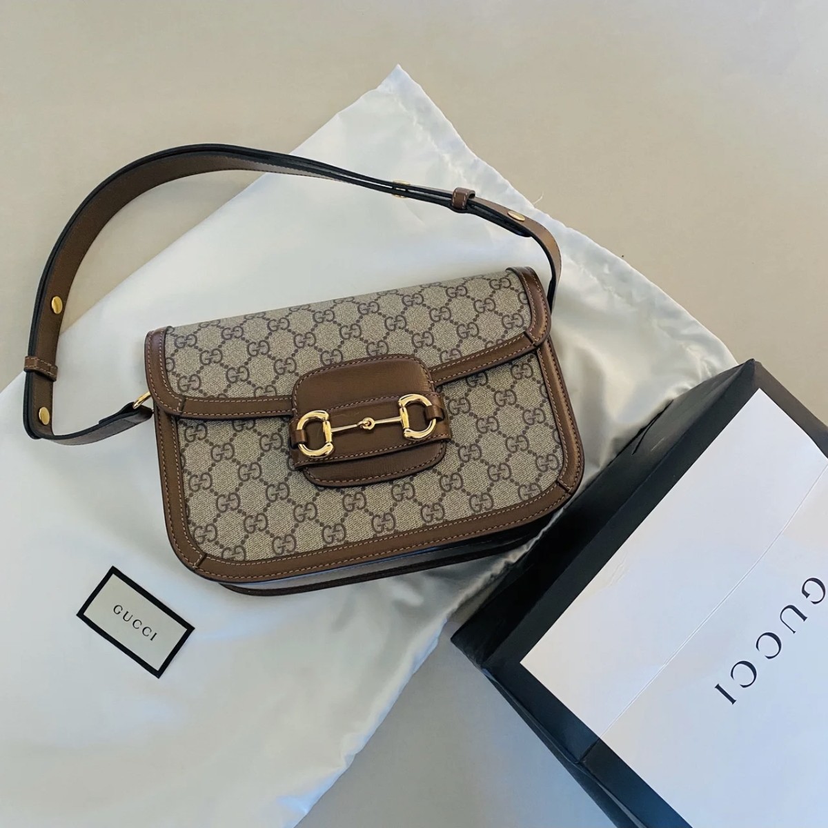 99新 GUCCI/古驰 Gucci老花1955中号 25110073-02
