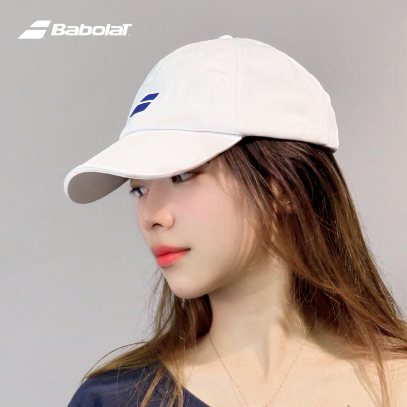 BABOLAT/百保力网球帽黑白色新款运动帽男女遮阳帽透气时尚