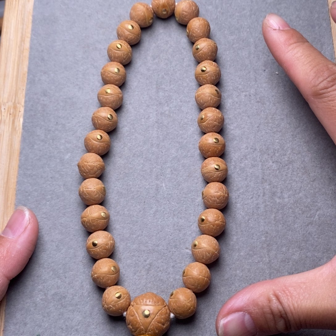 凤眼菩提手串12mm➕手持铜钉