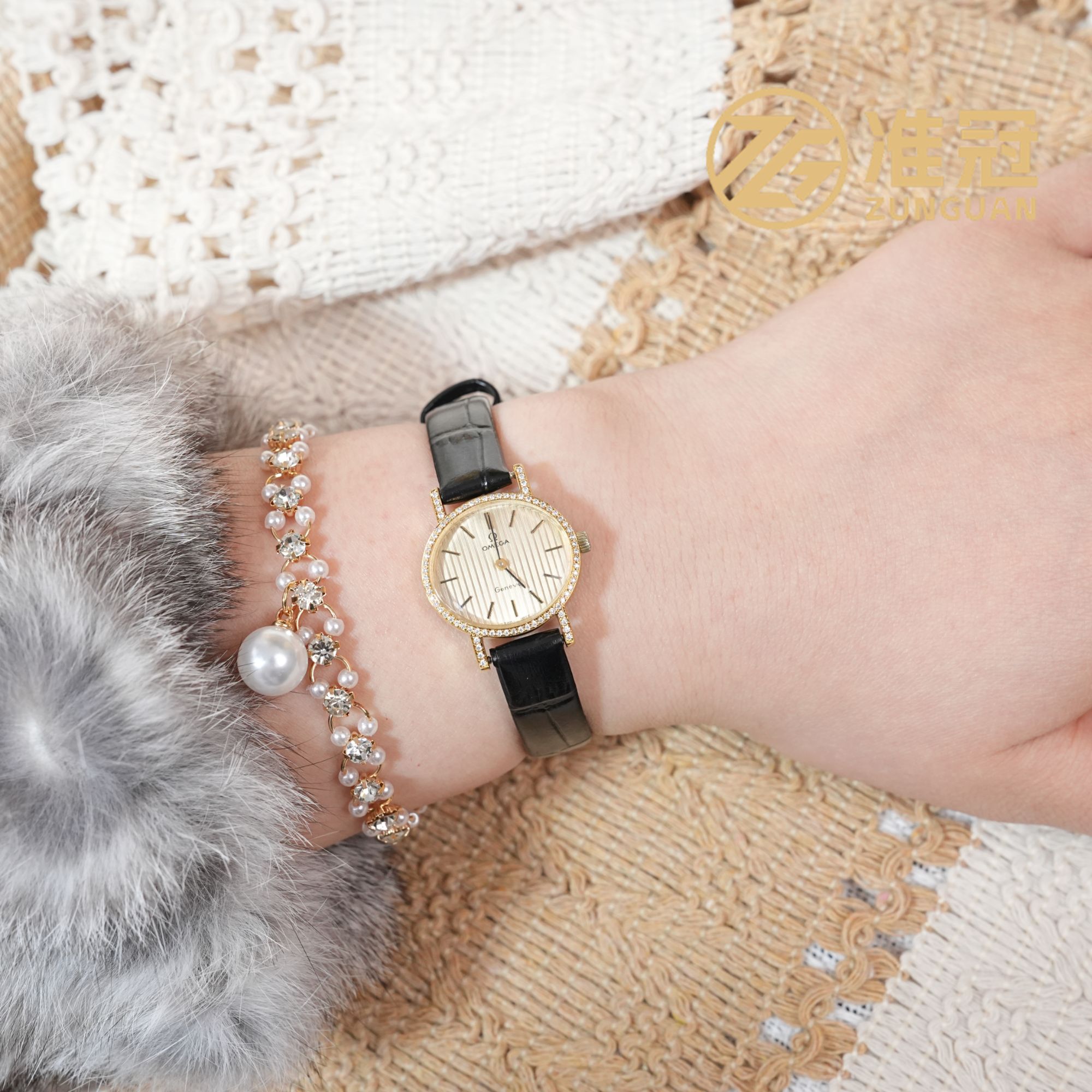 95新 Omega/欧米茄 20.5*22.8mm手动机械JM4406日内瓦瑞士名表