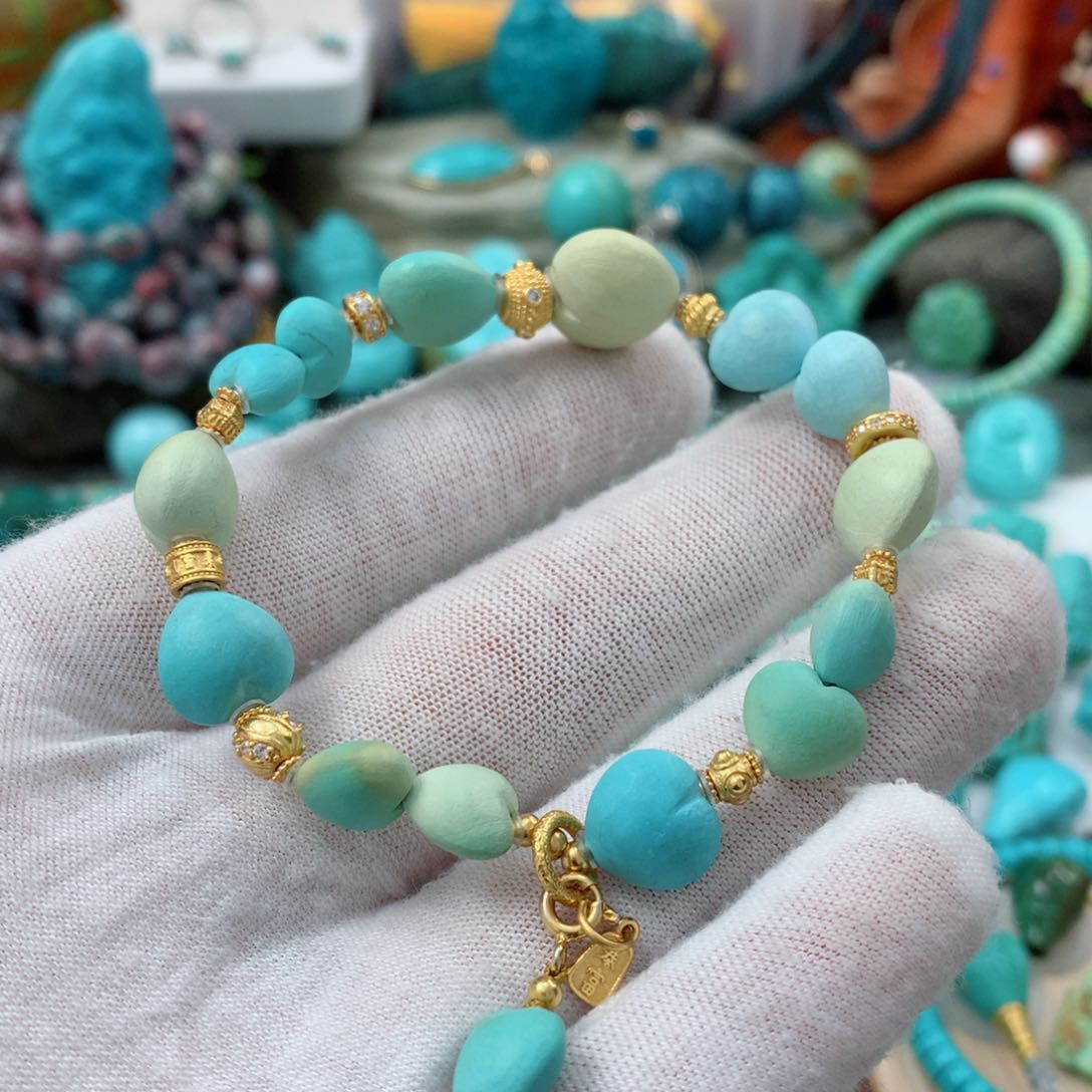 绿松石珠宝奇石未镶嵌