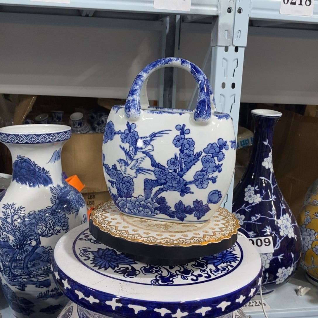 瓶手提包花瓶摆件