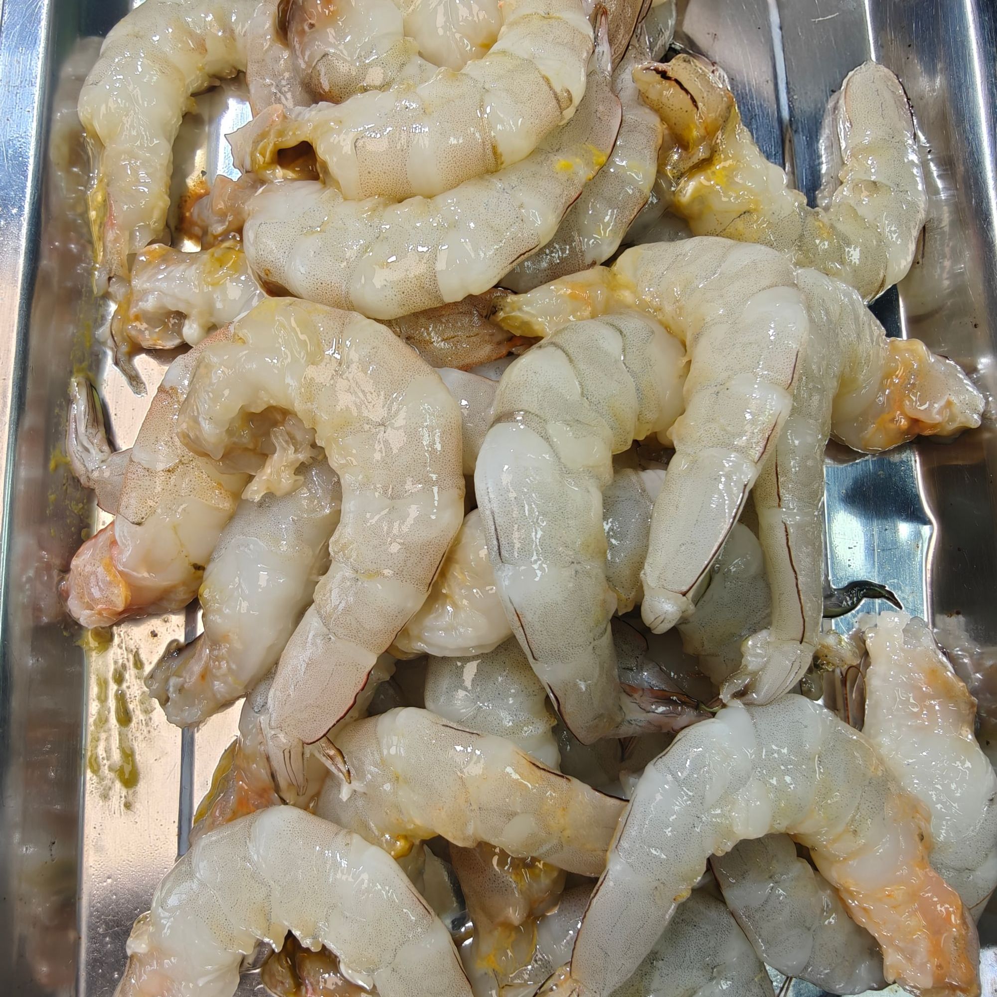 原浆手扒大虾仁 渤海对虾虾仁 1斤 顺丰发货精品