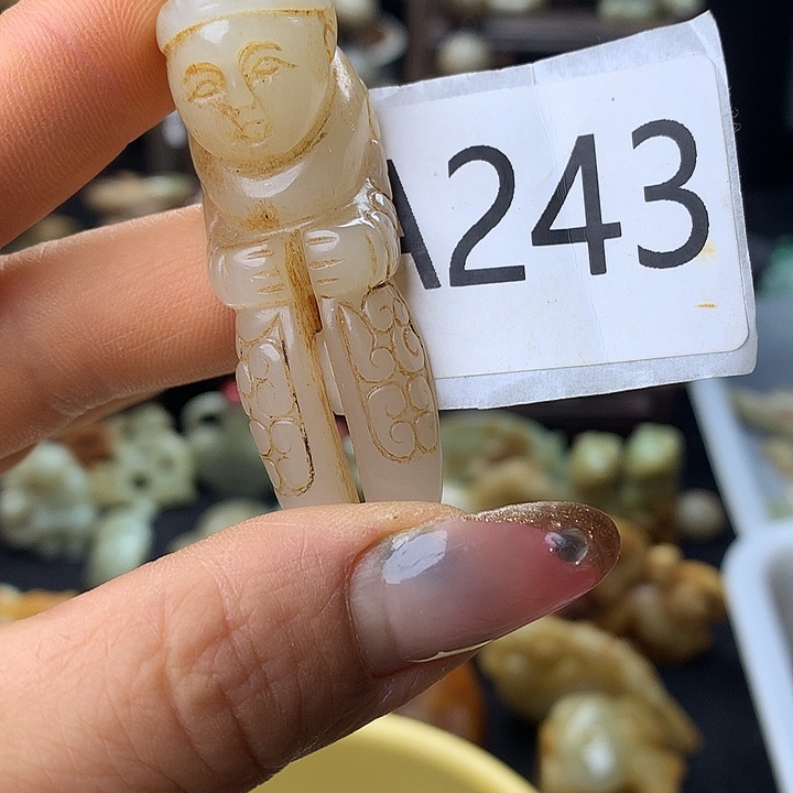 和田玉银S925镀金镶嵌颈饰