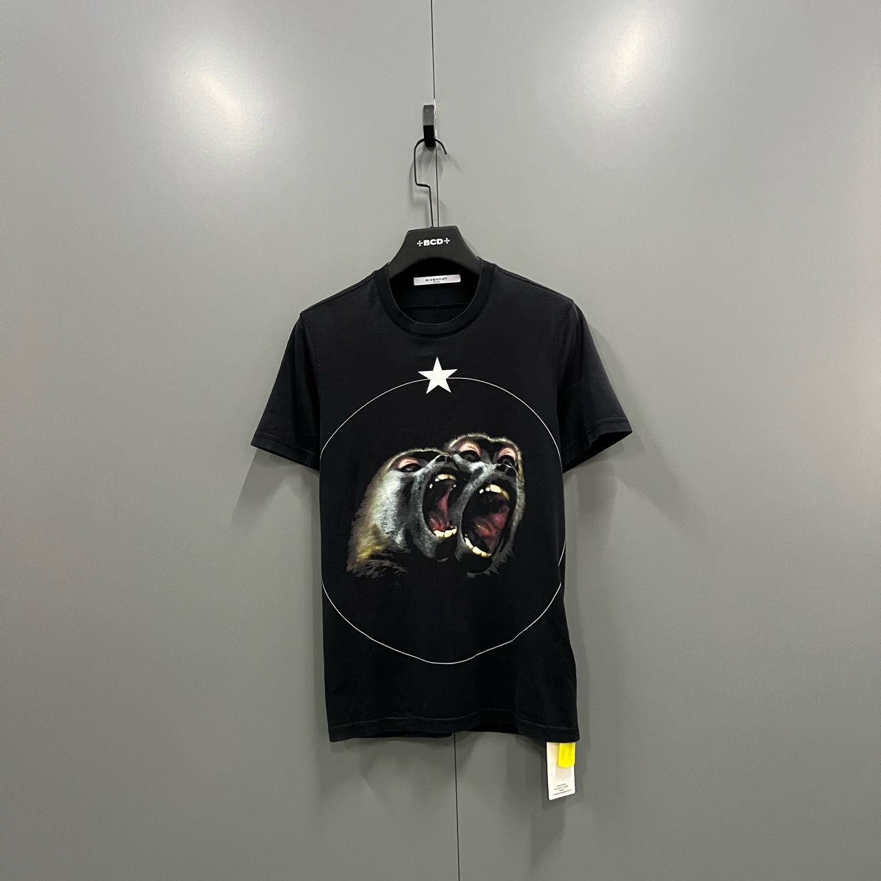 95新 Givenchy/纪梵希 （bb）126  双猴咆哮印花短袖 XS码