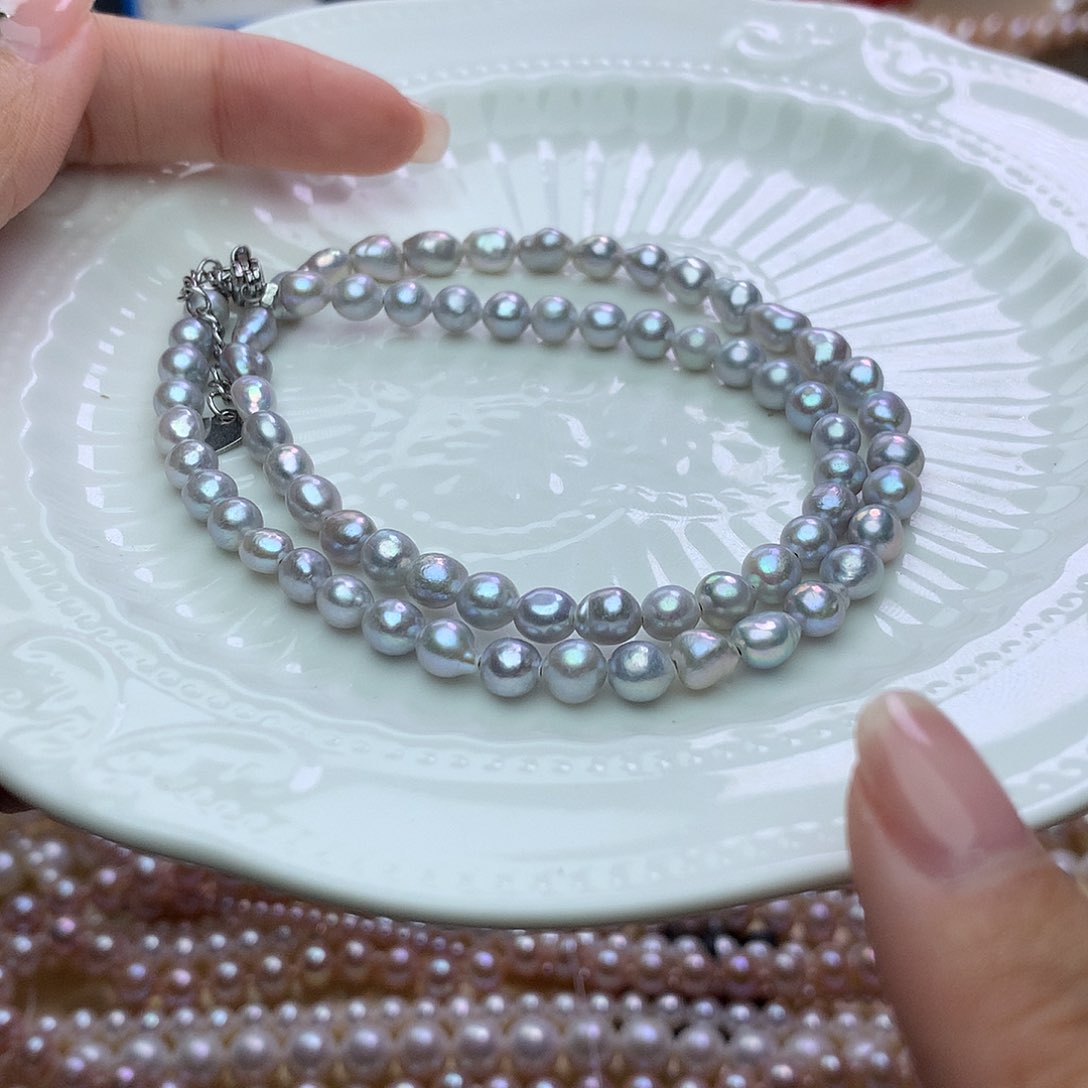 未镶嵌淡水珍珠5-6n92项链