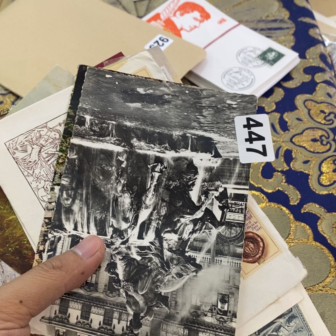 外国邮票明信片黑白