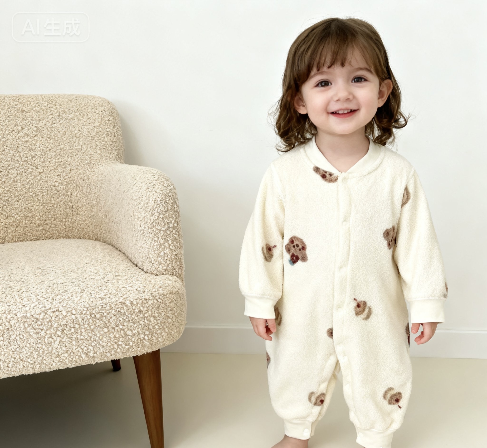 A类常规款男女通用春秋套装小童上衣女宝秋冬毛毛衣