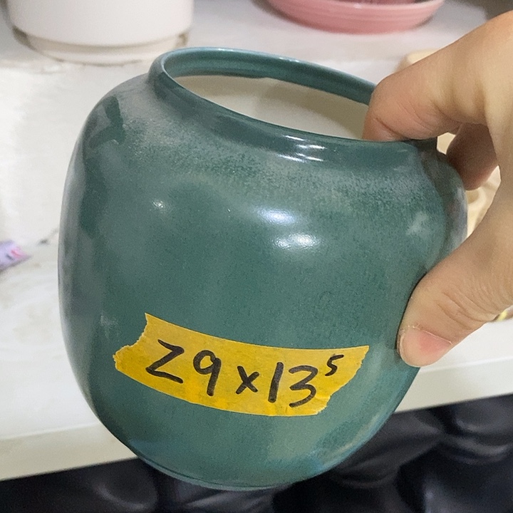 摆件陶凑单满12包邮发 好盆有孔外口 9外高13