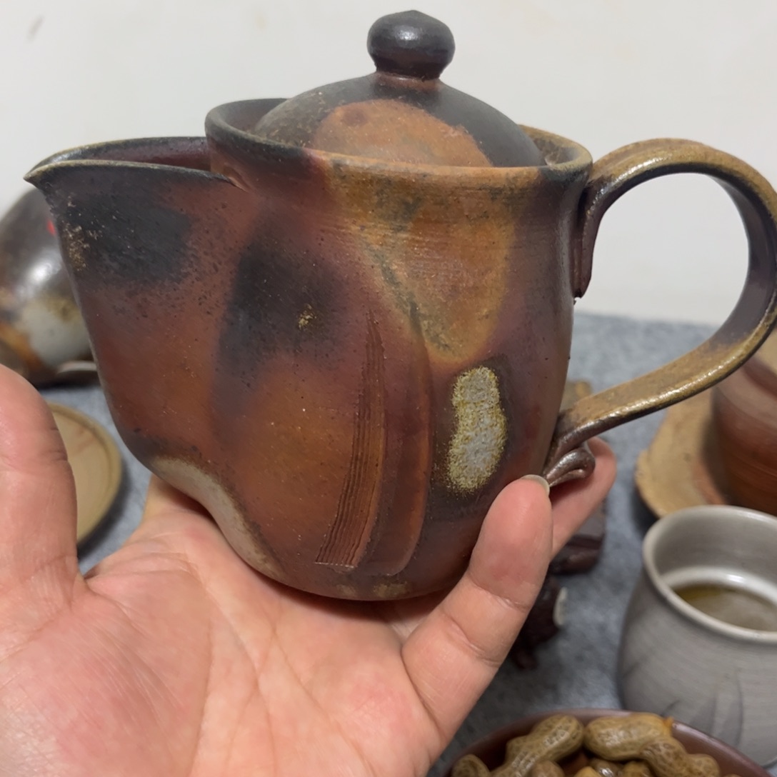 松井浩之备前茶杯茶盘茶勺