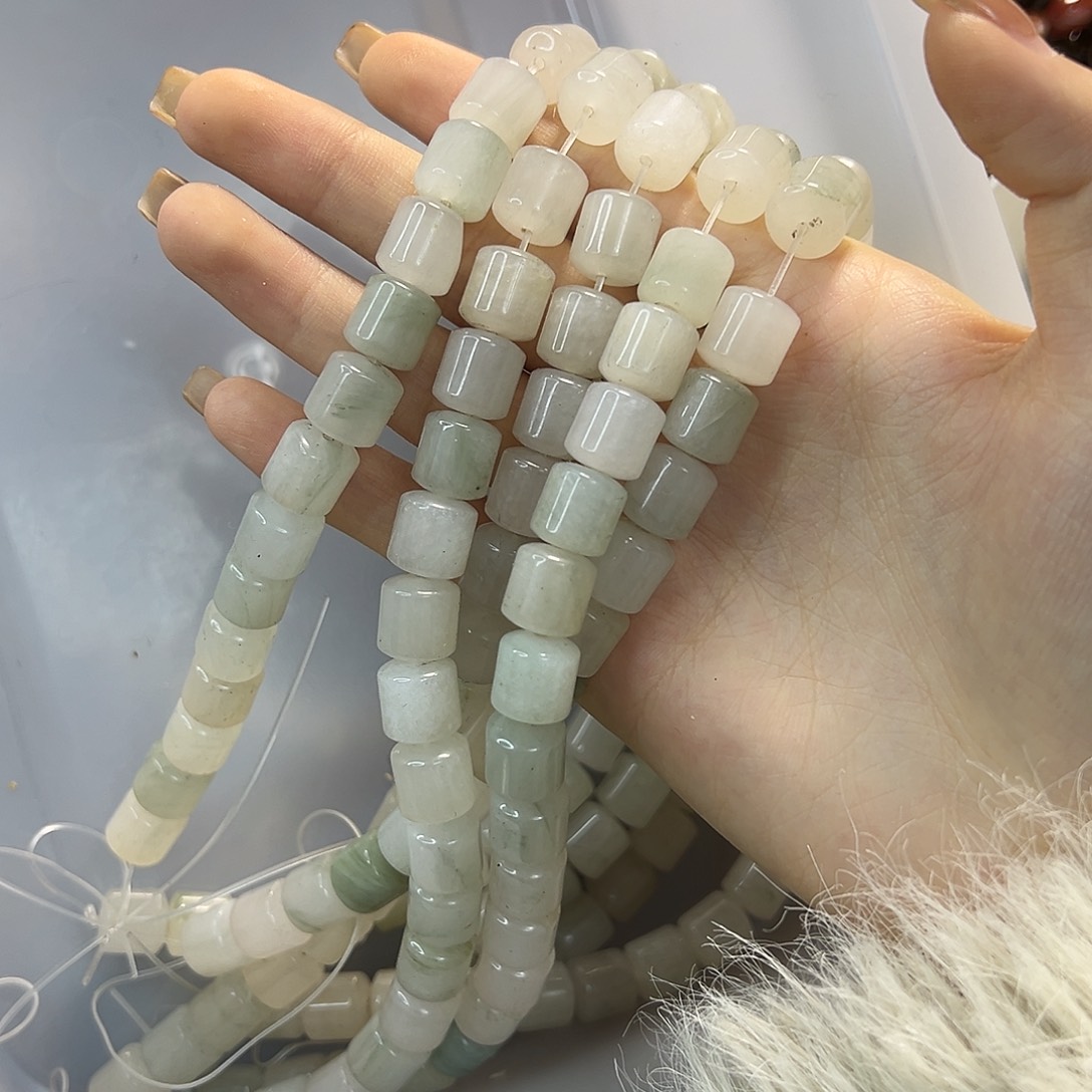 玛瑙/玉髓合金珠宝半成品天山翠大型珠一条卡10