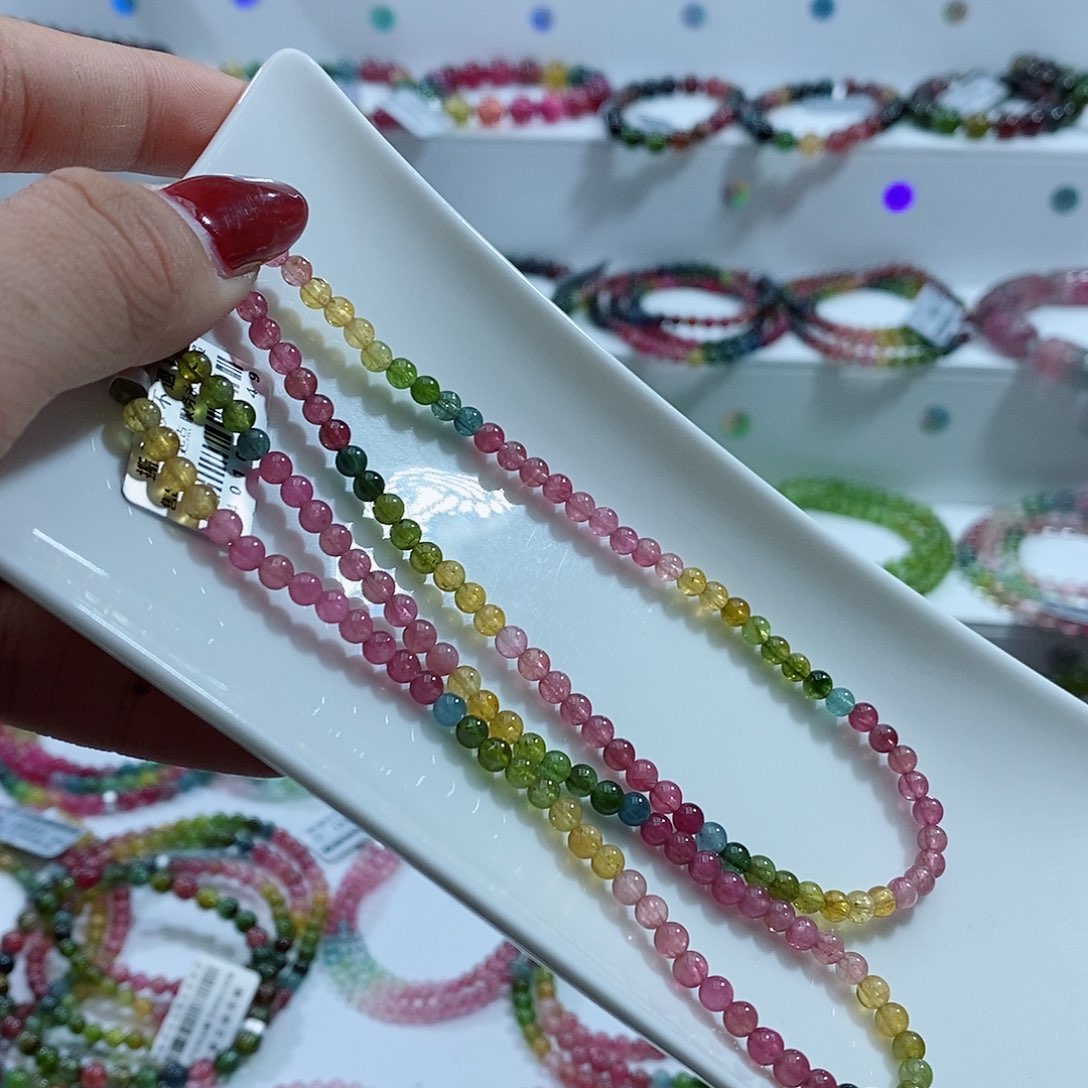 碧玺手链未镶嵌多样性发一条