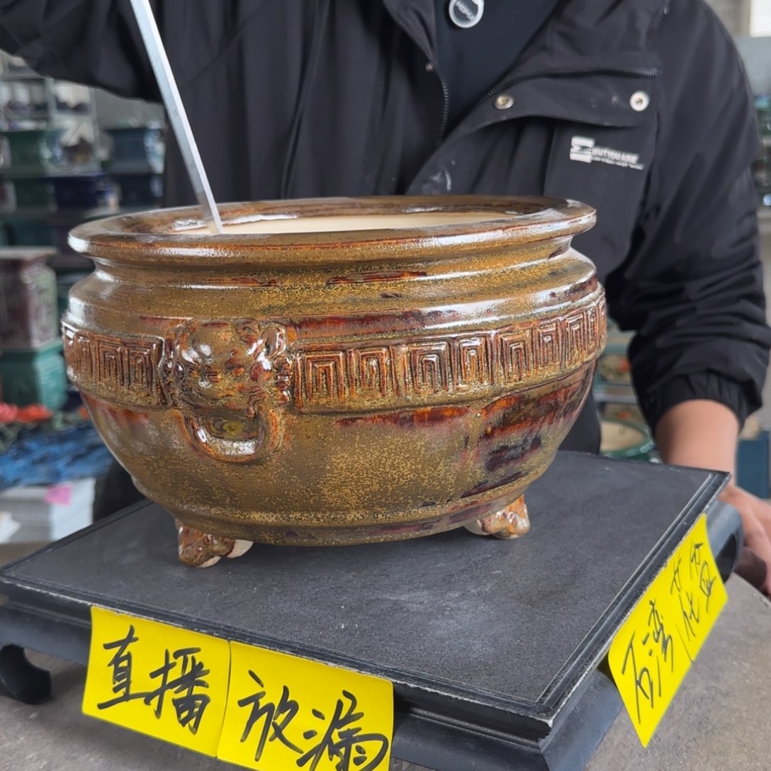 陶。一风堂石湾花盆