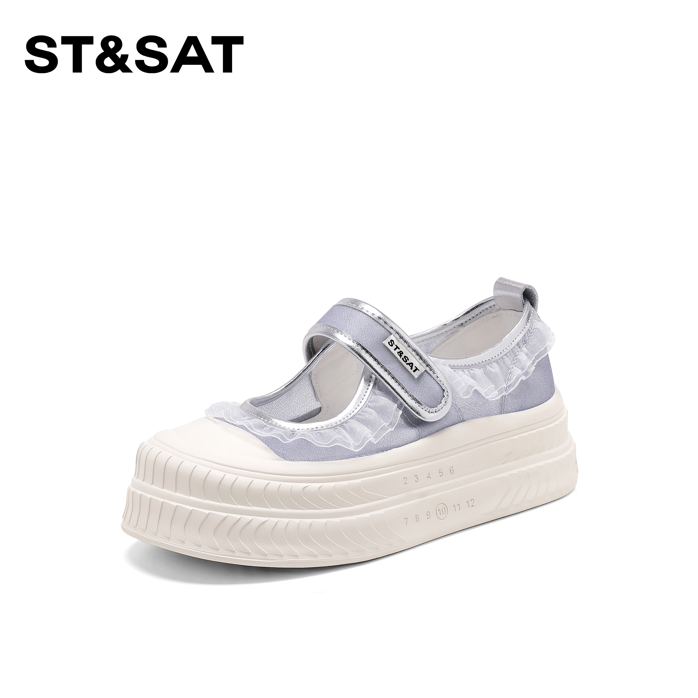 St&Sat/星期六时尚厚底潮流休闲鞋2025新款百搭舒适增高板鞋